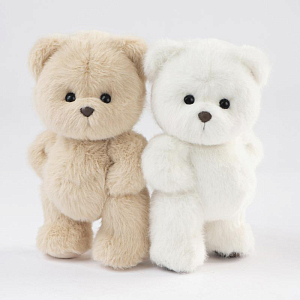 Медведь Lina TeddyTales длинношерстный, S, белый, 20 см
